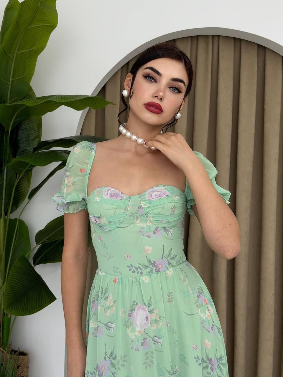 ROCHIE DIN ȘIFON CU IMPRIMEU DIGITAL