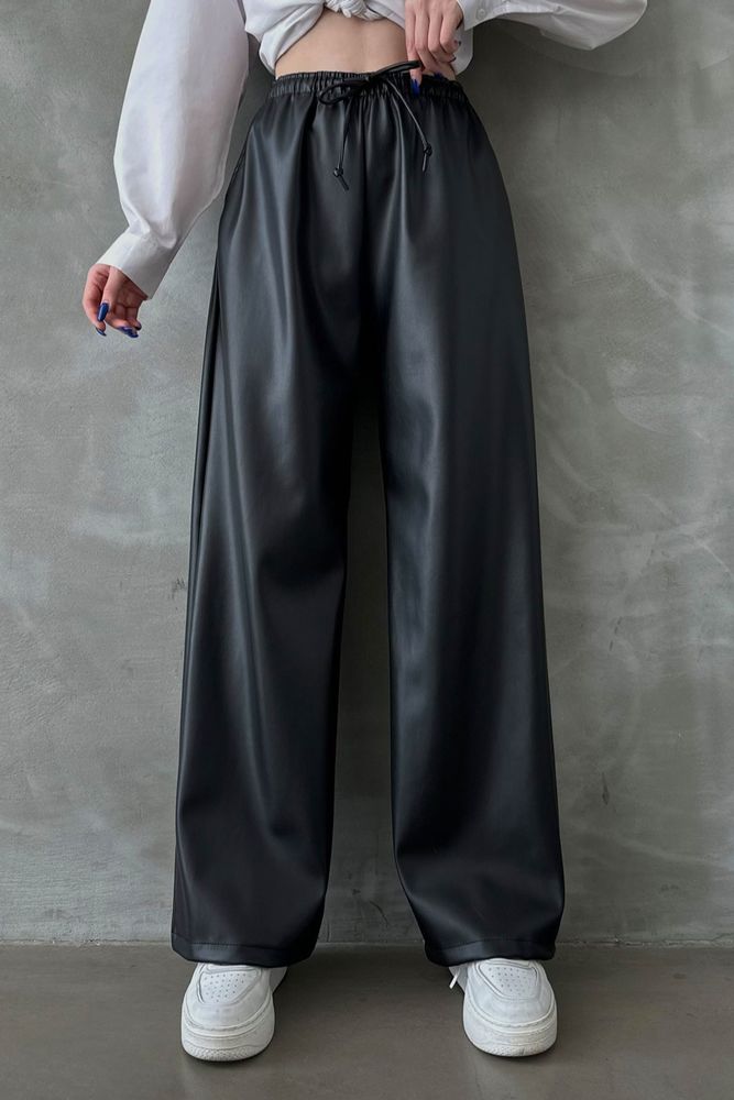 Leather Wholesale Pants - Black