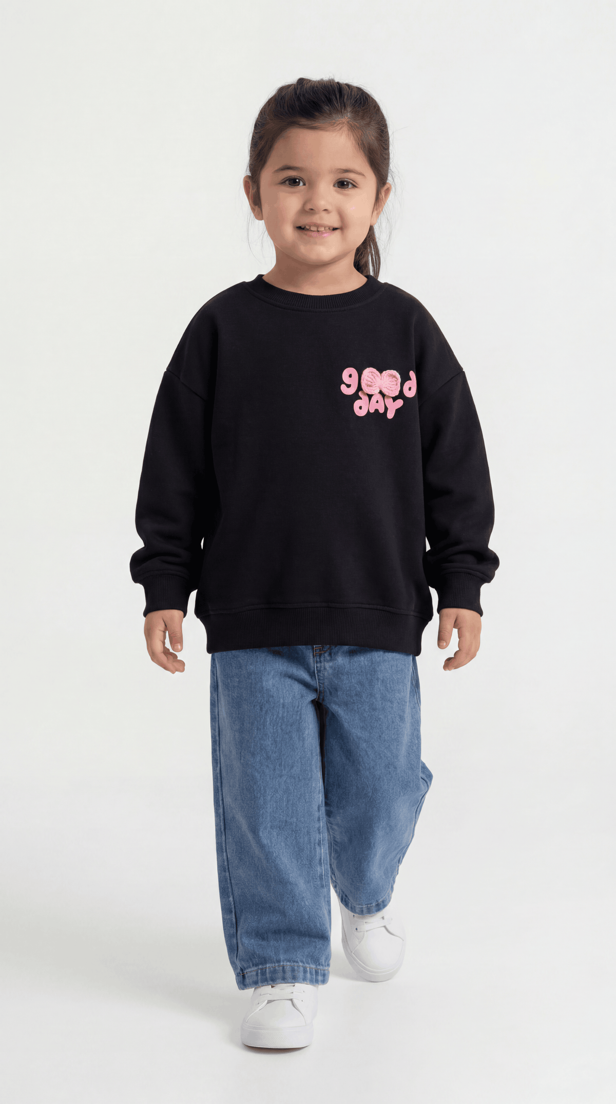 SWEAT 3-6 YAŞ ÜÇİP LR-8566 - Siyah