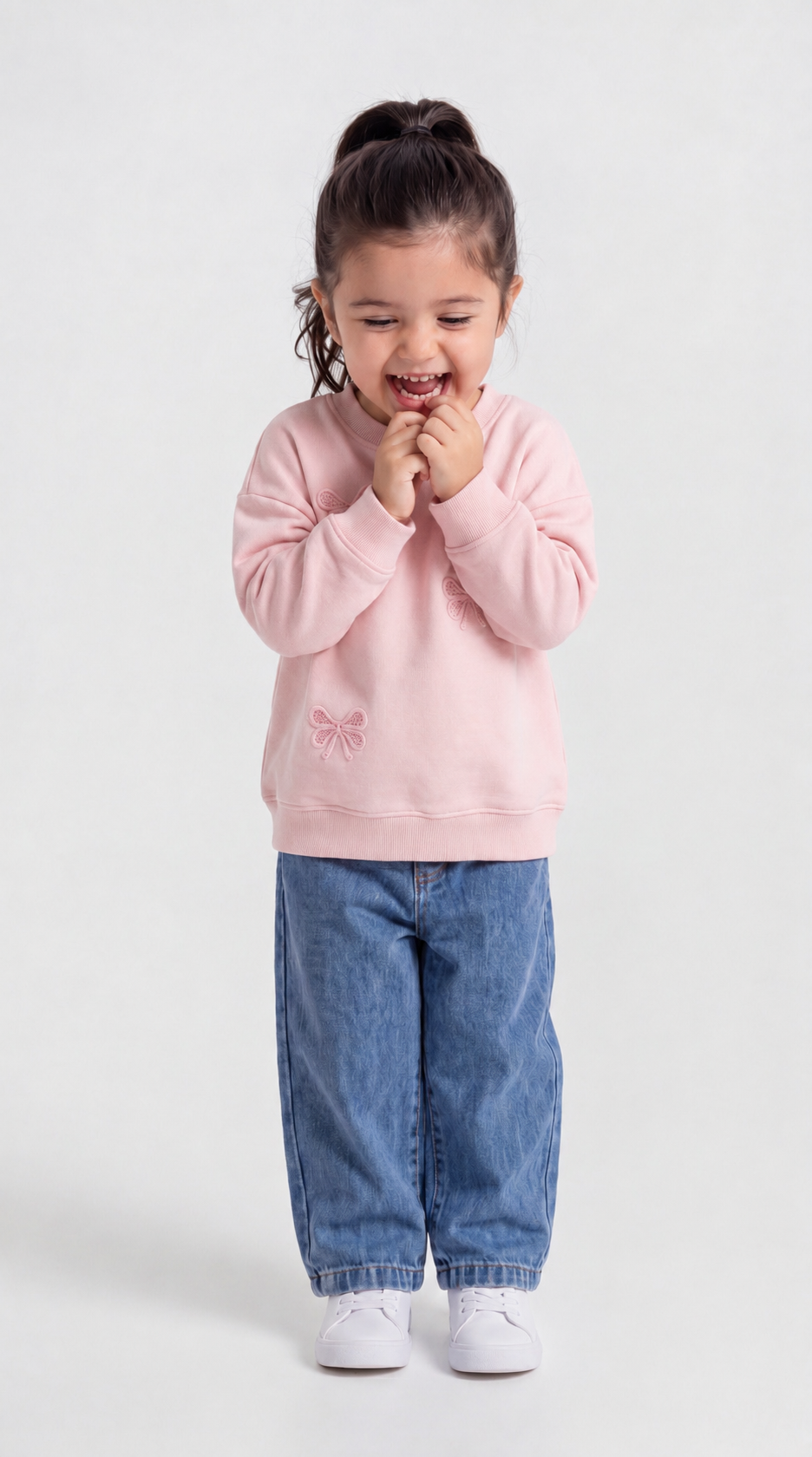 SWEAT 3-6 YAŞ ÜÇİP LR-8626 - Pembe