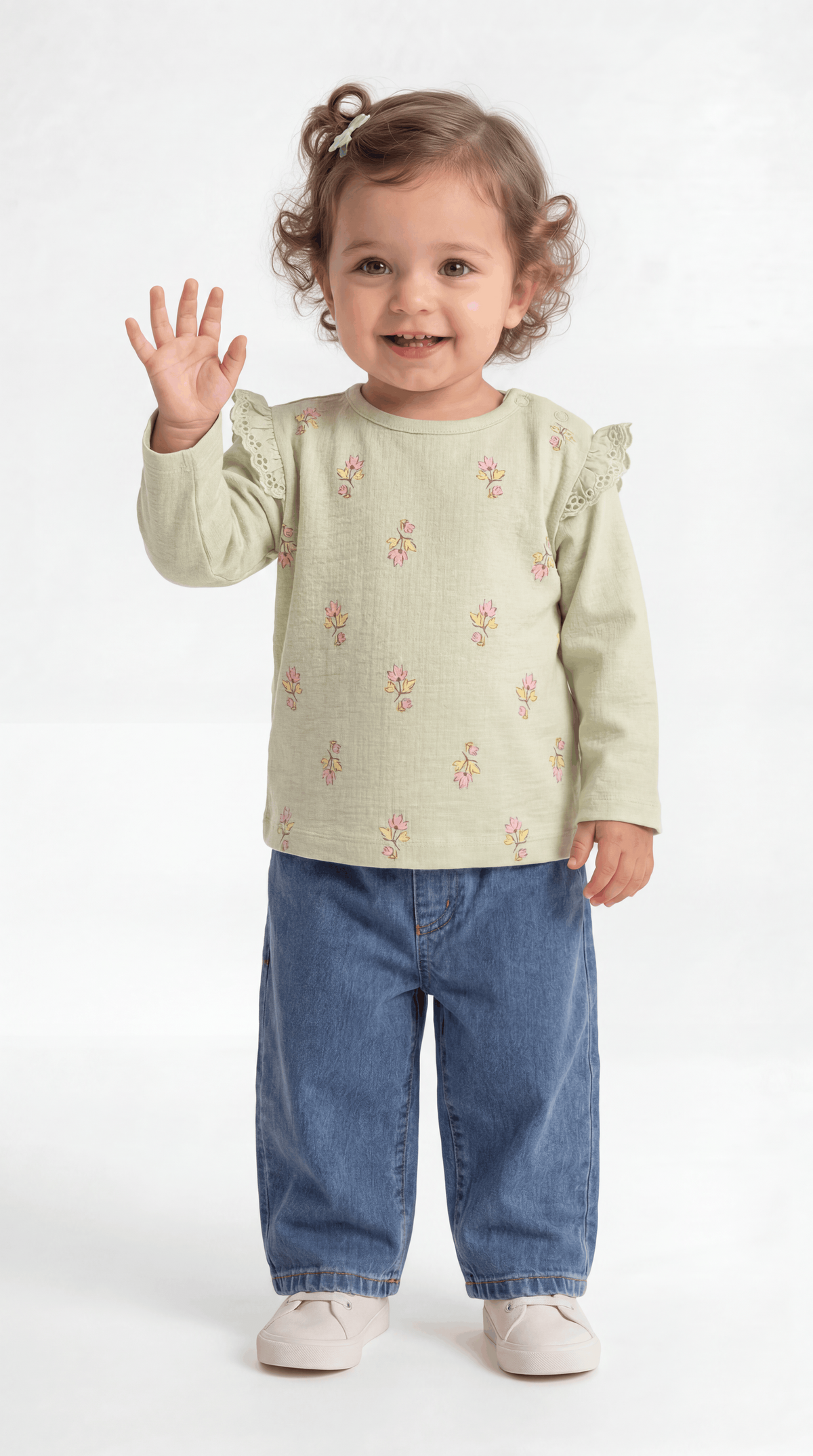 SWEAT 9-24 AY NURŞAH JARKLI ÖRME LR-8056 - Yeşil