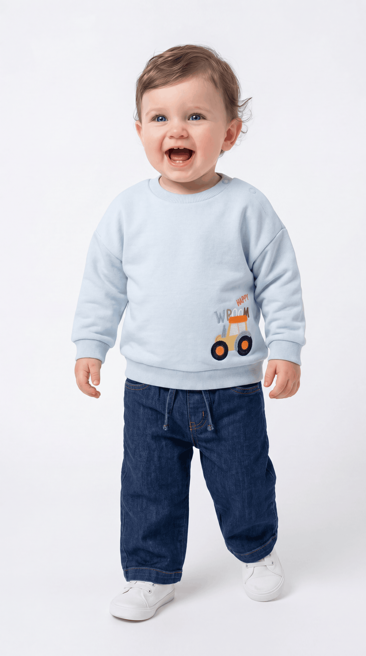 SWEAT 9-24 AY ÜÇİP G-10016 - Açık Yeşil