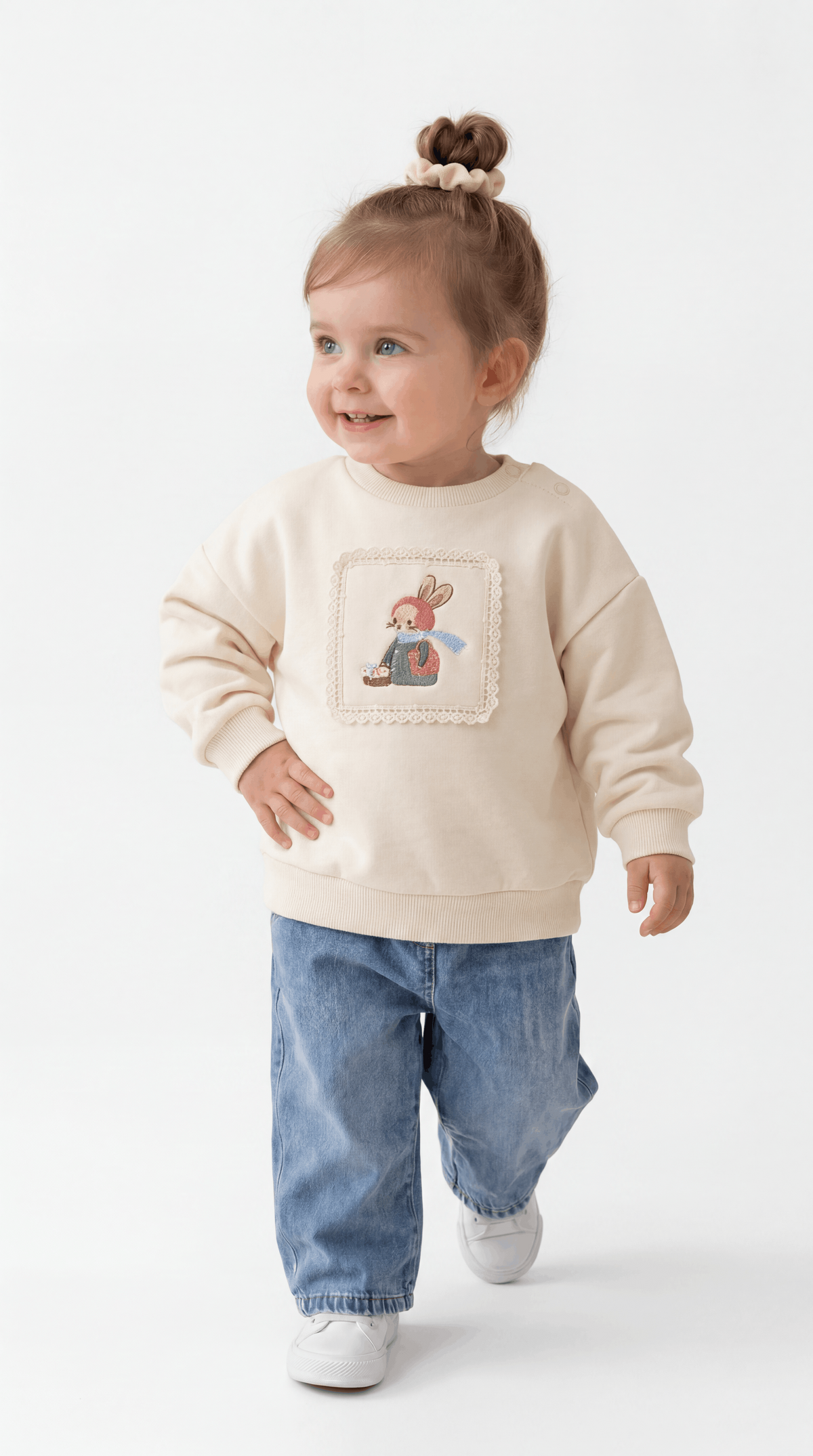 SWEAT 9-24 AY ÜÇİP LR-8016 - Açık Mavi