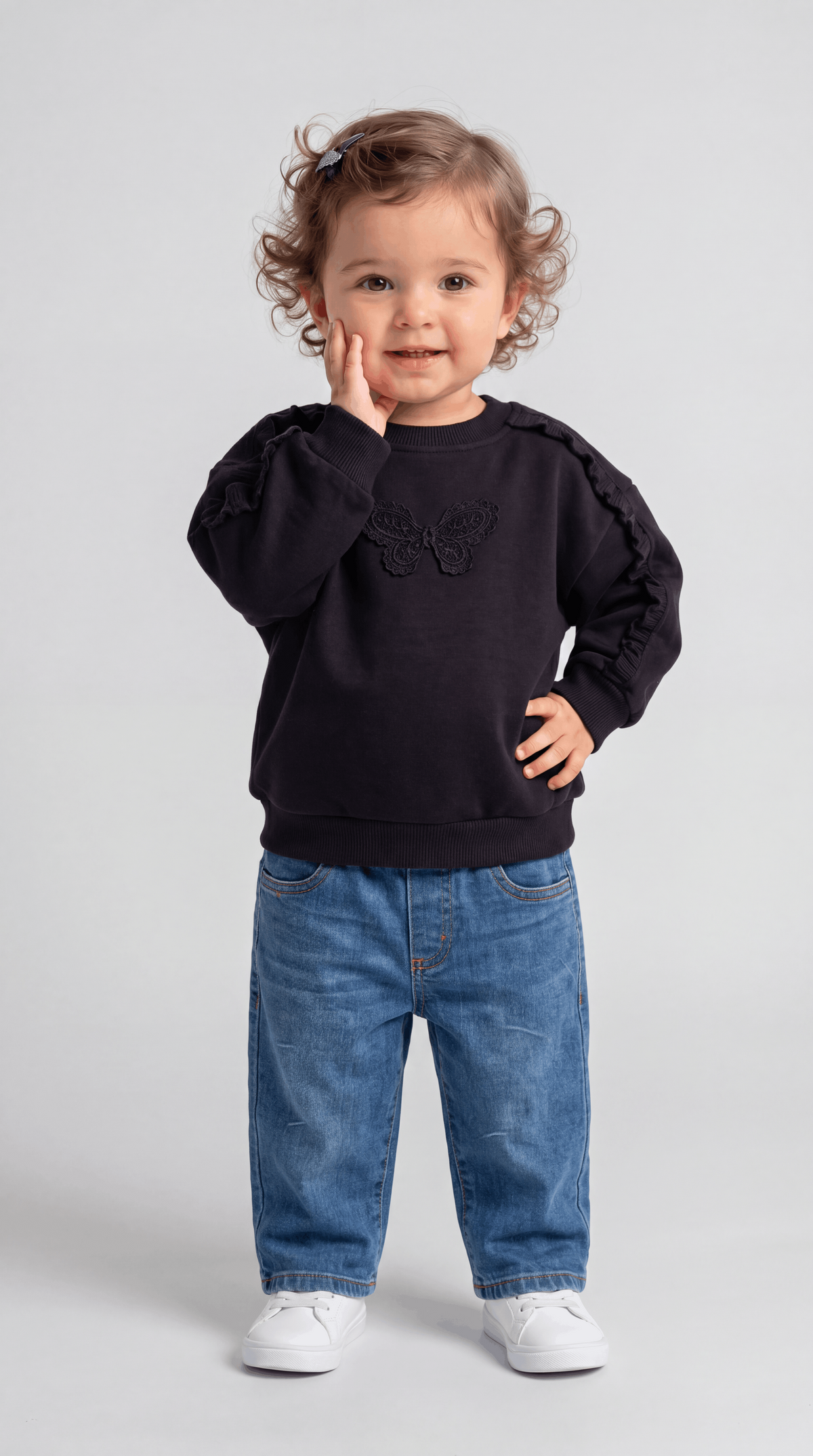 SWEAT 9-24 AY ÜÇİP LR-8026 - Pembe