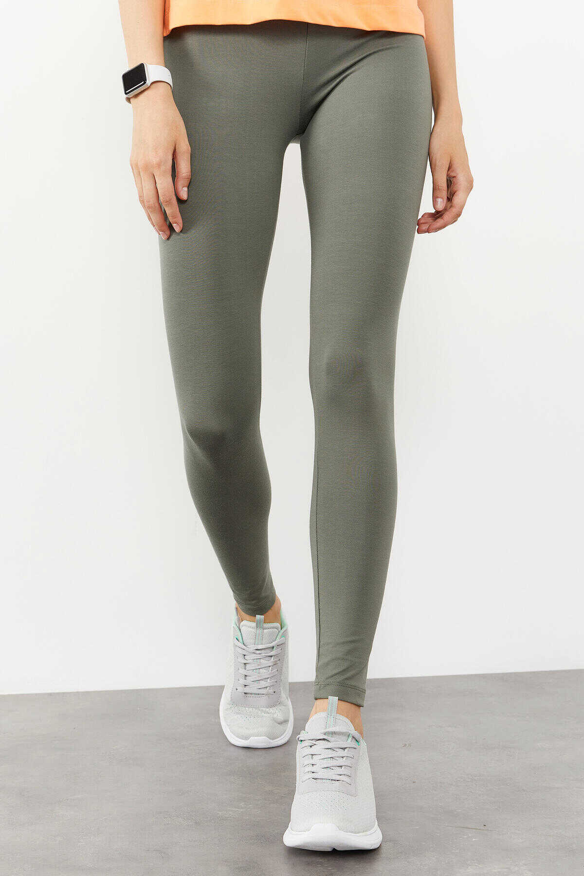 Colanți modelatori Tommylife Wholesale Çağla cu talie înaltă, croială slim, cu picioare înguste - 94011