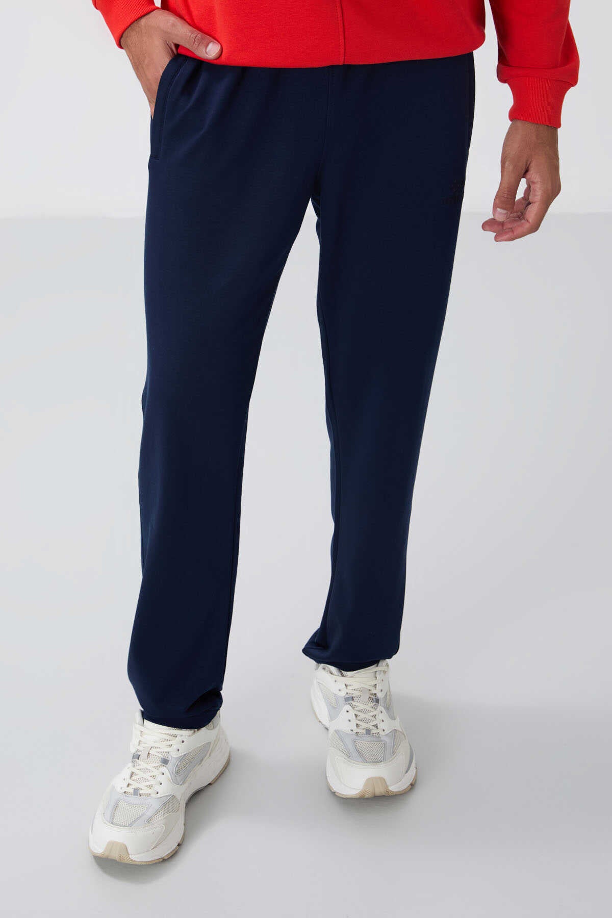 Pantaloni de trening Tommylife Wholesale Slim Fit Classic Leg pentru bărbați 84669 Indigo
