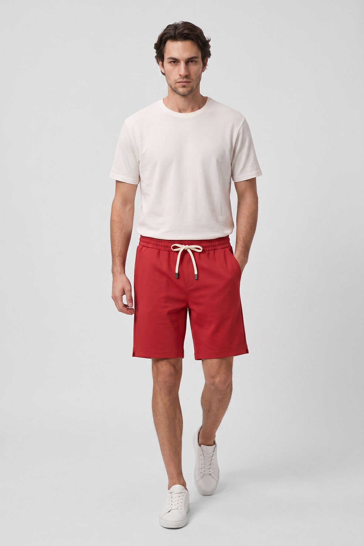 Tommylife Wholesale Fiesta Standard Fit Basic Men's Shorts with Back Pockets - 81314