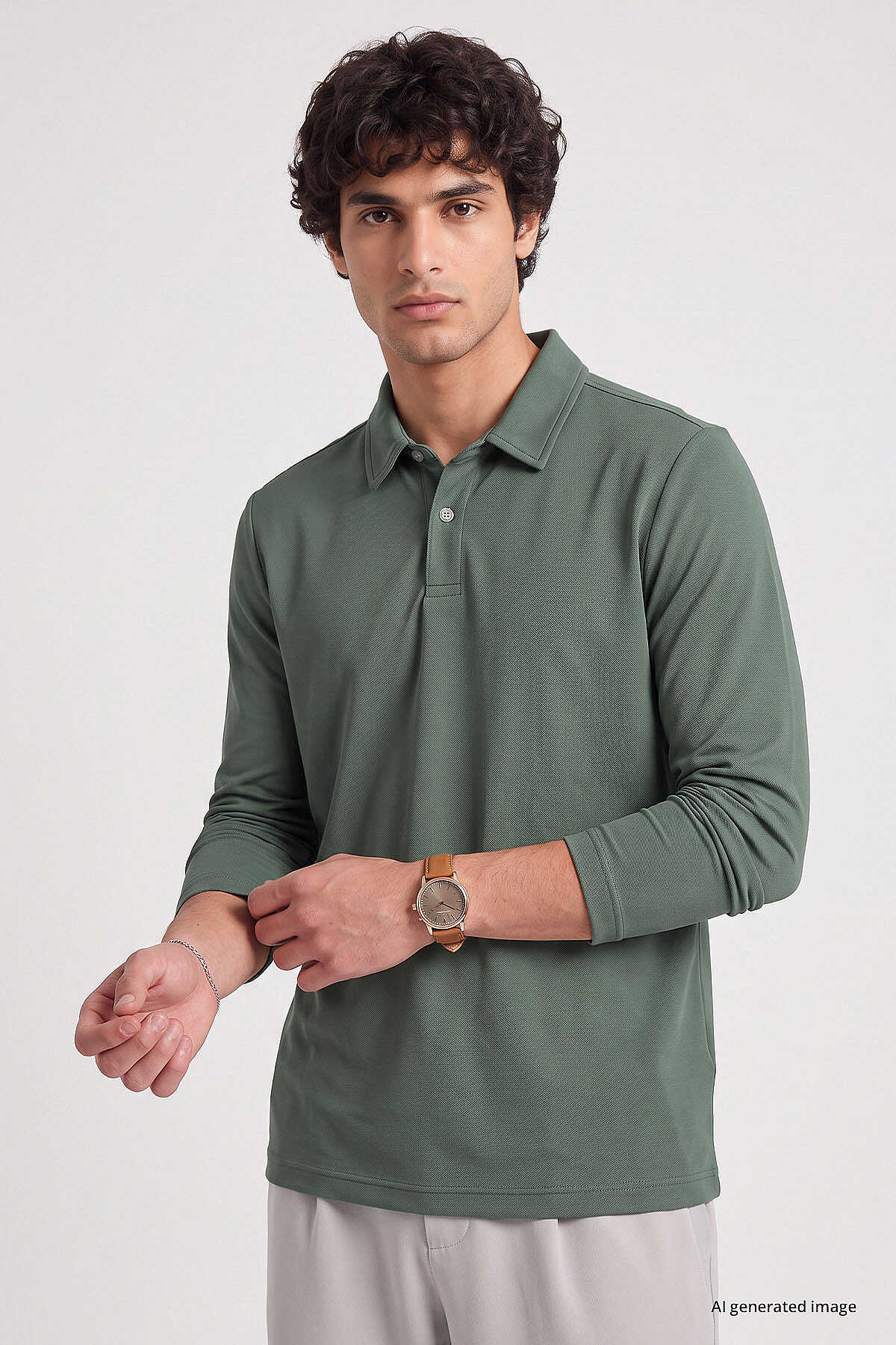 Tommylife Toptan Kaktüs Rahat Form Basic Polo Yaka Erkek T-Shirt - 88512