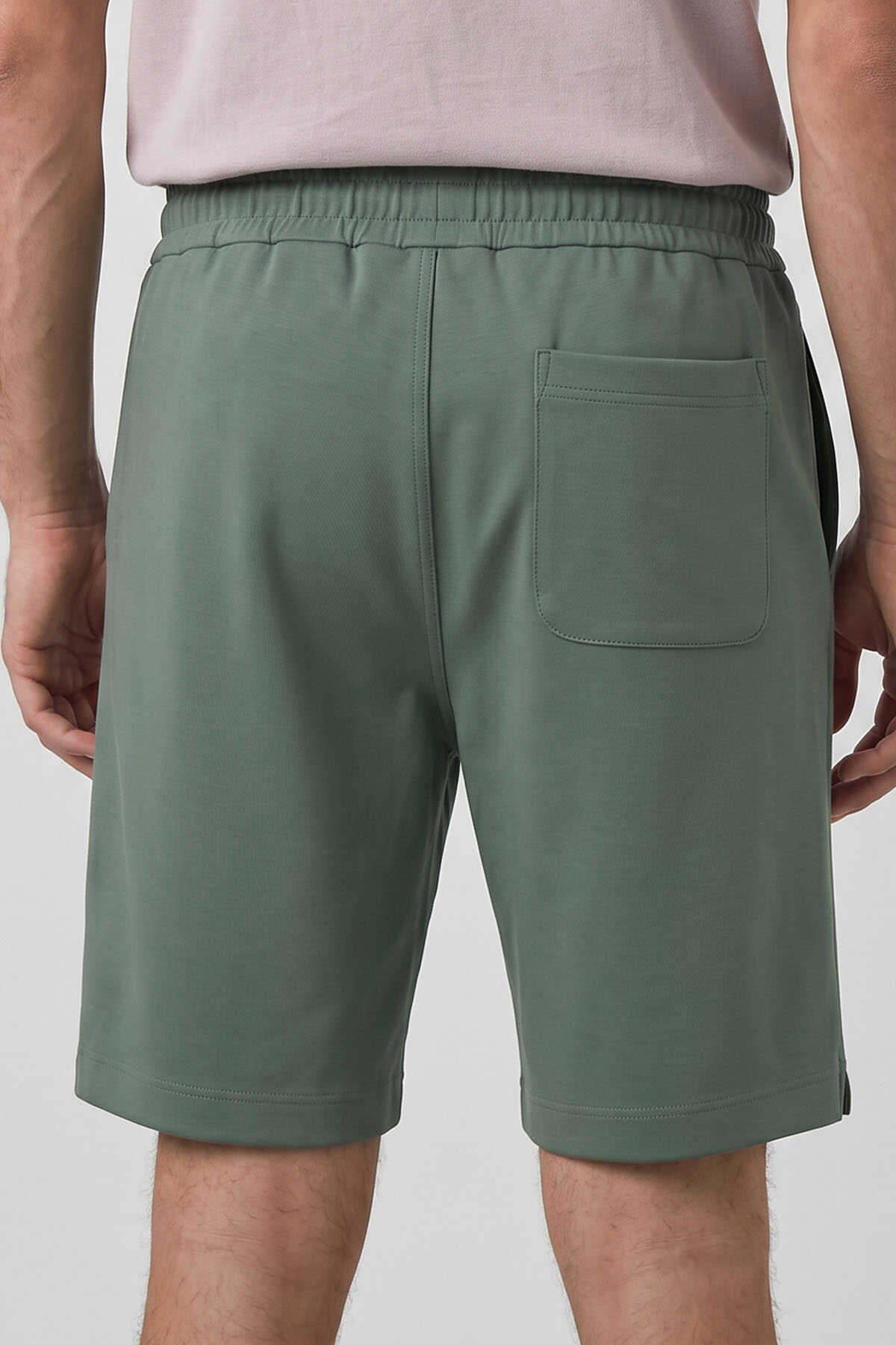 Pantaloni scurți Tommylife Wholesale Cactus Standard Fit Basic pentru bărbați cu buzunare la spate - 81314