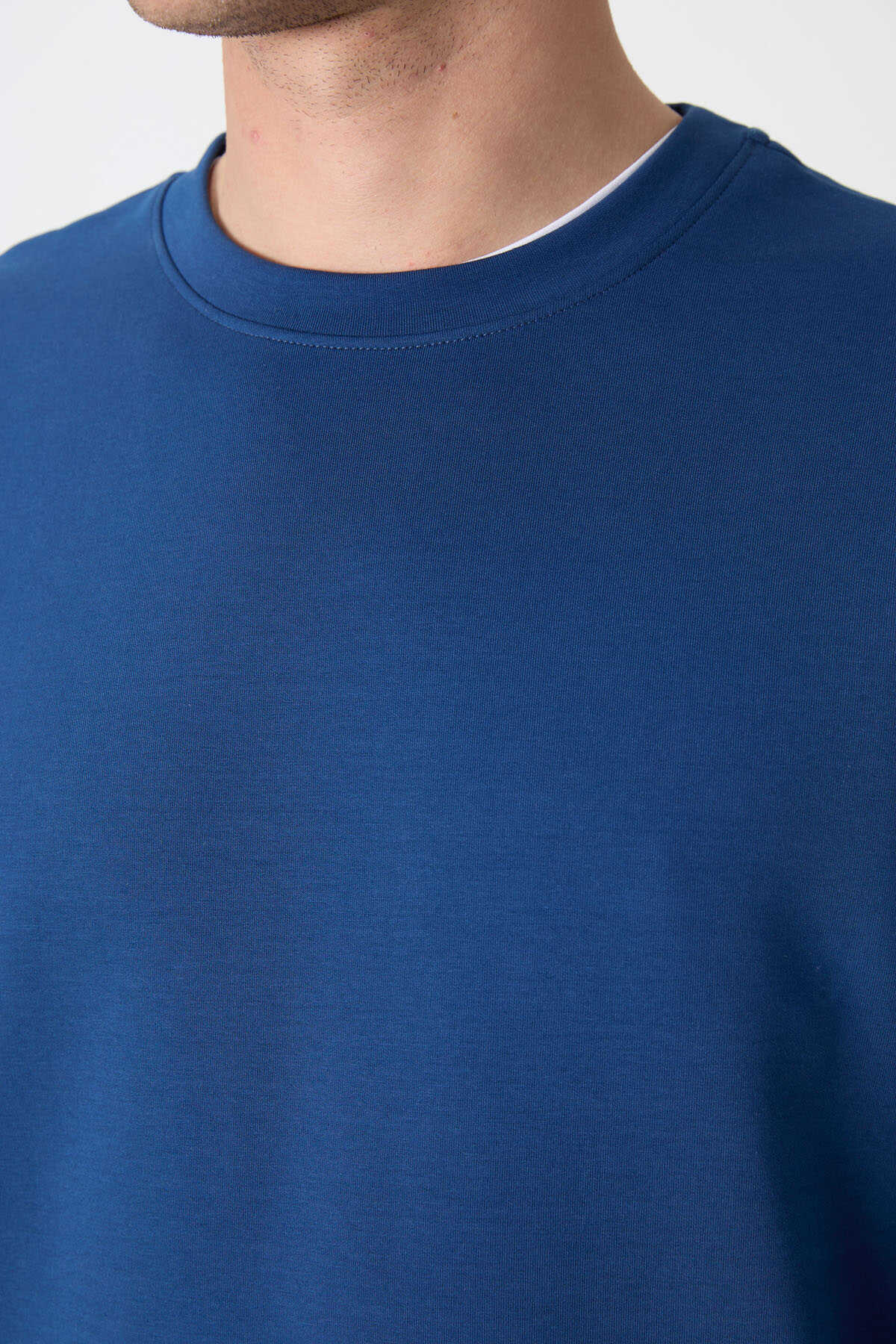 Tommylife Toptan O Yaka Rahat Form Basic Erkek Sweatshirt 88053 Parlament