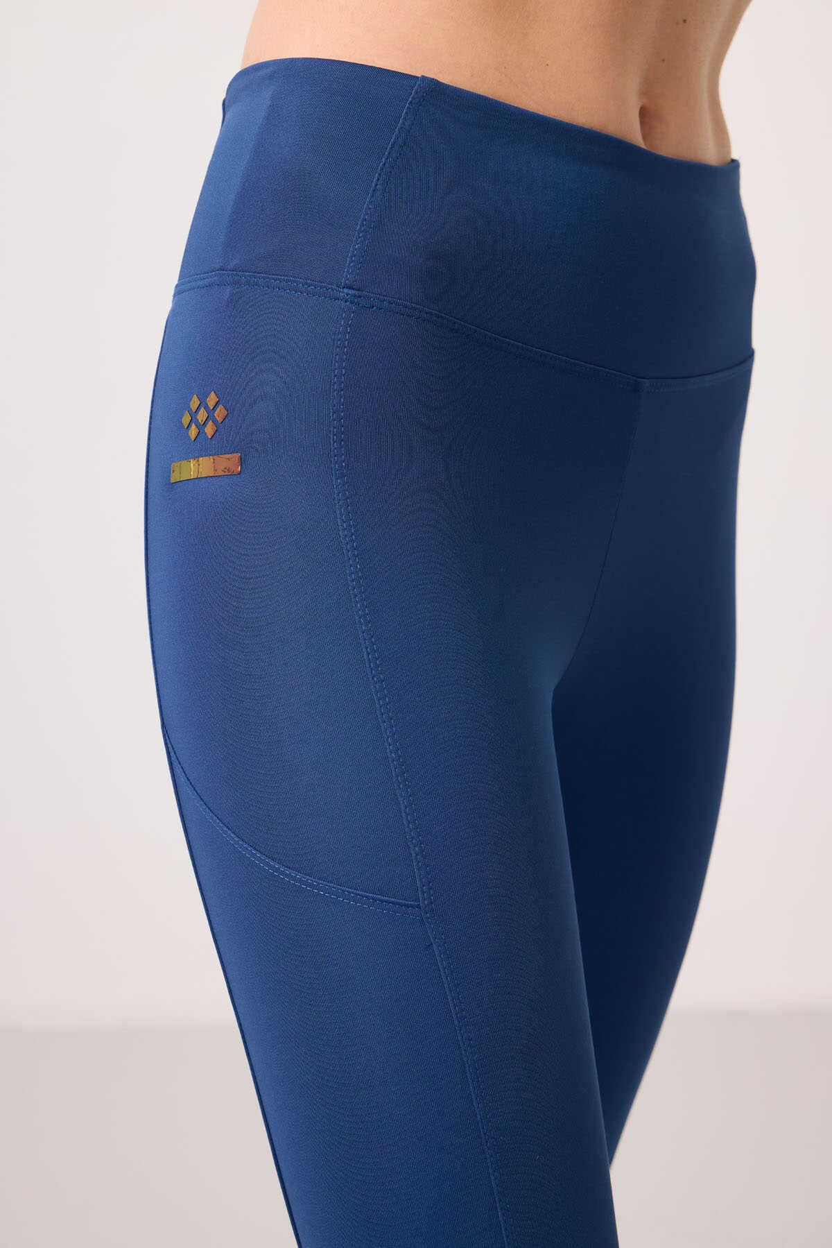 Tommylife Toptan Polyester Esnek Standart Fit Performans Kadın Tayt - 94667 Parlament