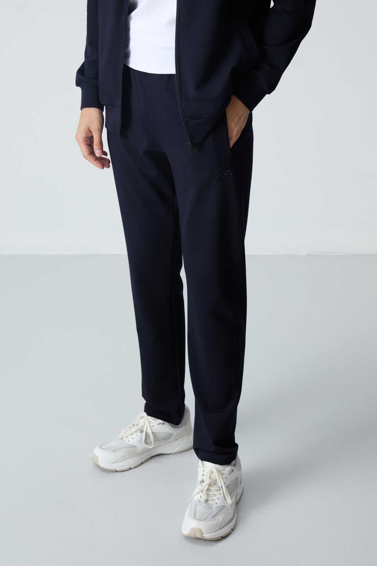 Tommylife Toptan Rahat Kalıp Basic Erkek Eşofman Takım 85260 Lacivert