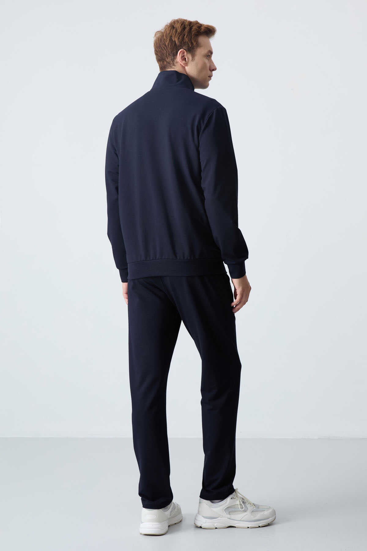Tommylife Toptan Rahat Kalıp Basic Erkek Eşofman Takım 85260 Lacivert