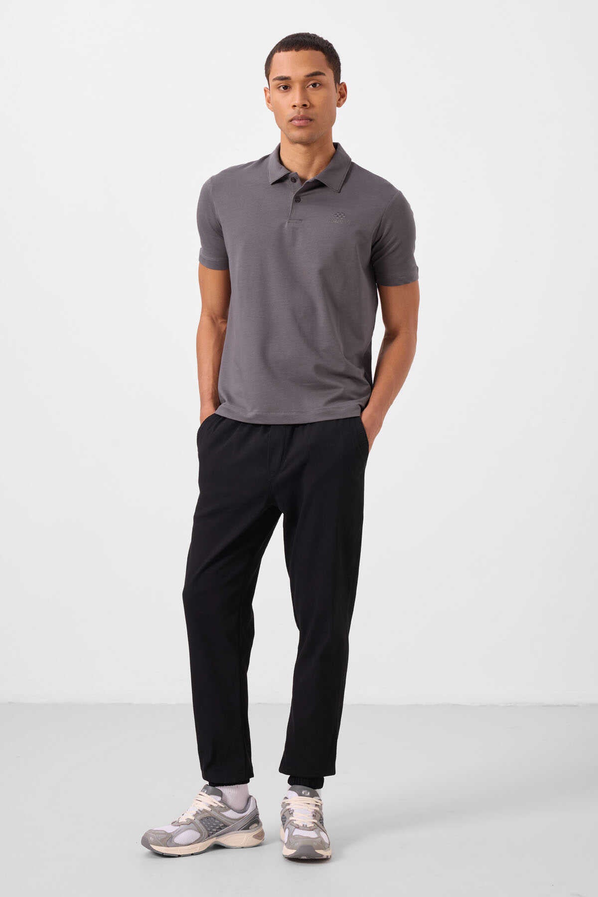 Tommylife Toptan Standart Fit Dokuma Hafif Esnek Chino Erkek Pantolon 82176 Siyah