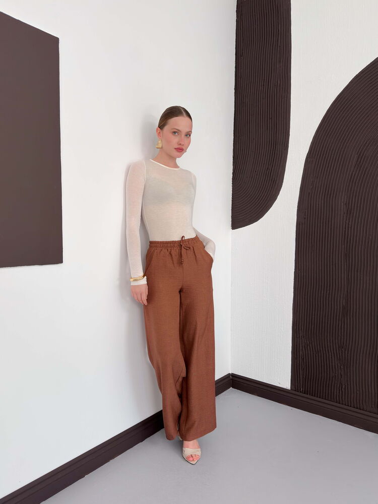 Pantaloni en-gros de cafea | d2381 Topshow