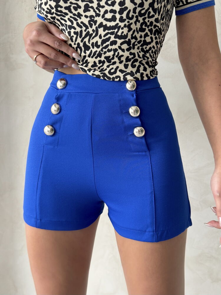 Topshow Saks Ornamental Button Wholesale Shorts