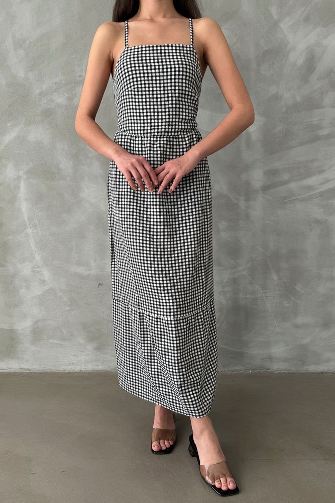 Topshow Black Strapless Ankle-Length Wholesale Dress