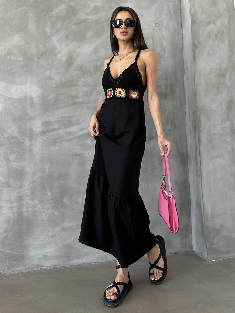 Topshow Black Wholesale Bustier Dress