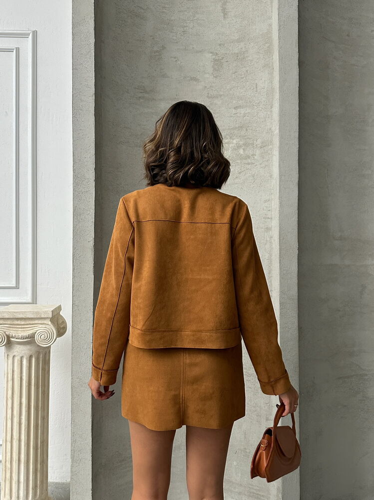 Topshow Taba Suede Pocket Wholesale Jacket | F1800