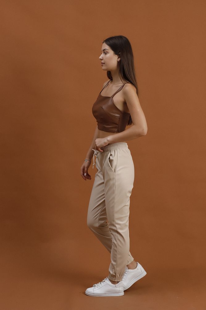 Pantaloni din piele en-gros - Stone