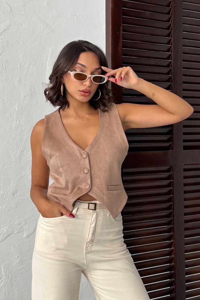 Vestă en-gros Topshow Mink Suede