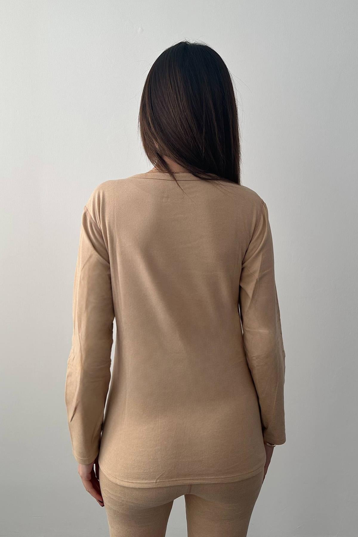 Bej Çift Taraflı Termal Takım