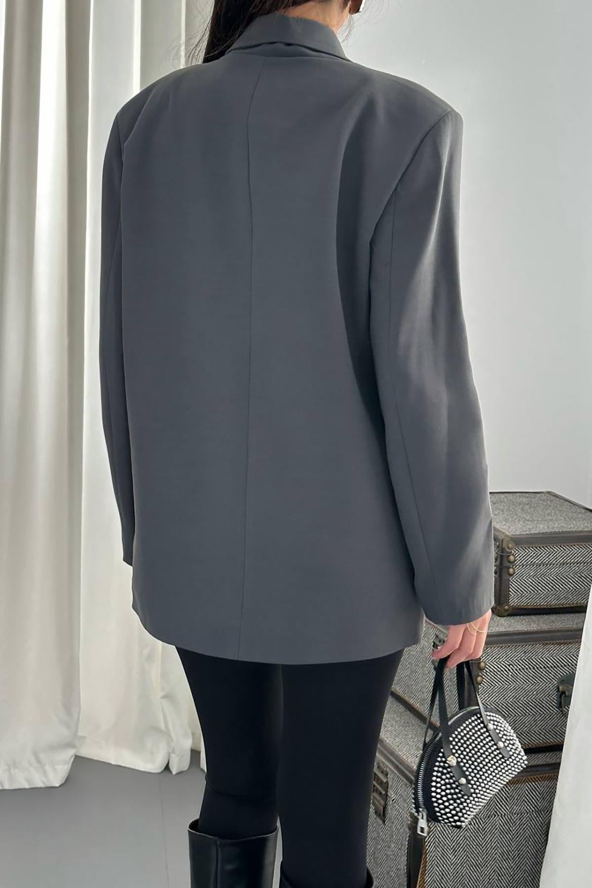 Füme Blazer Ceket