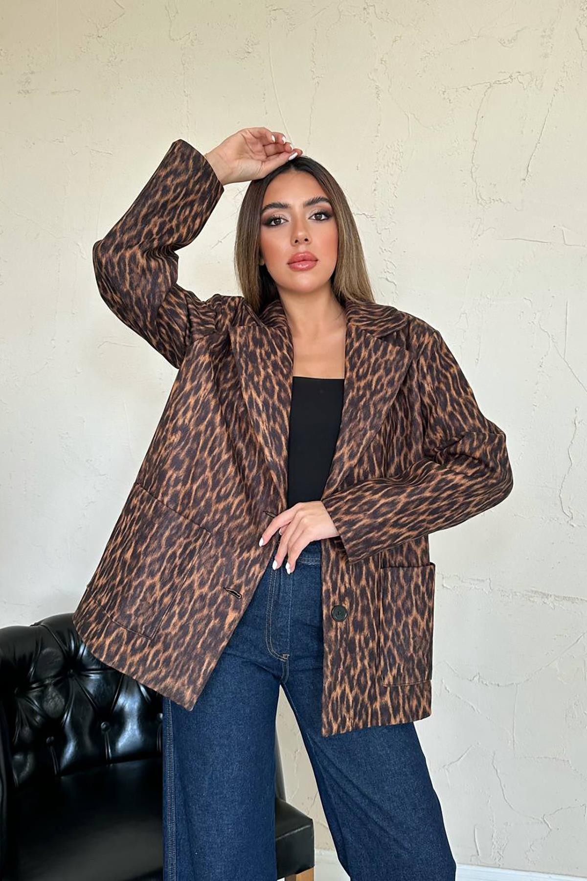 Leopar Leopar Ceket