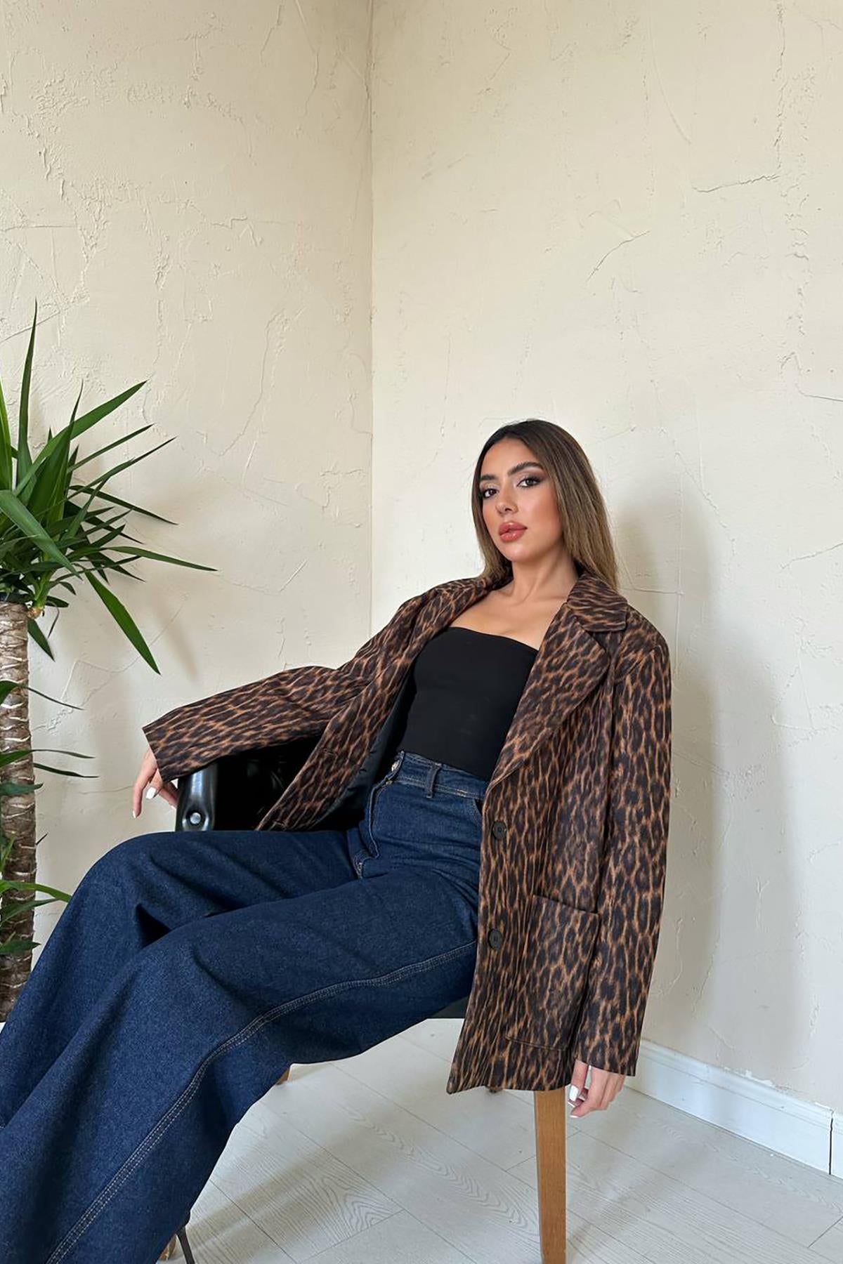 Leopar Leopar Ceket