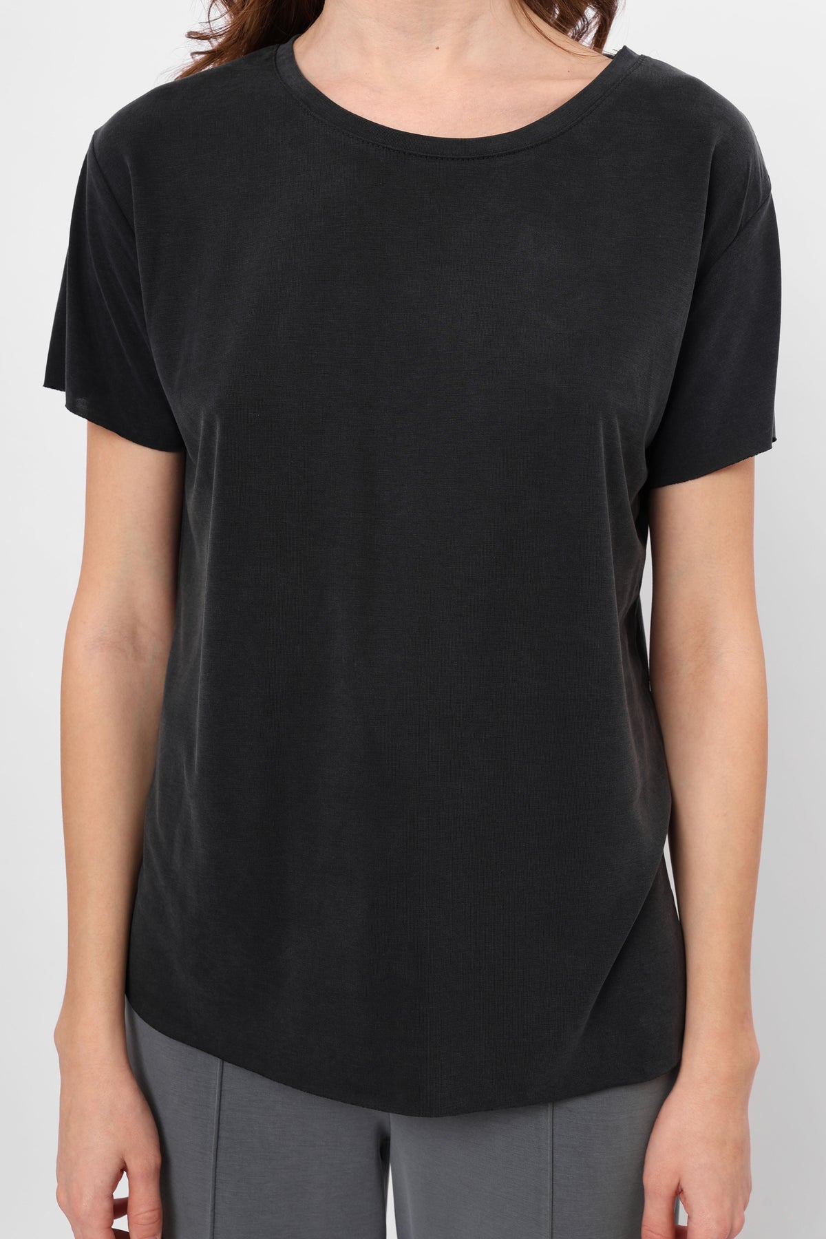 En Gros T-Shirt Basic Antracit