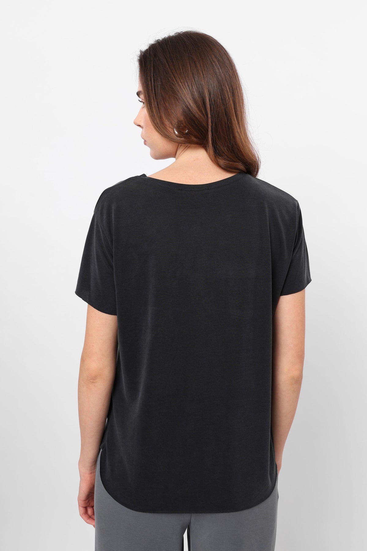 En Gros T-Shirt Basic Antracit