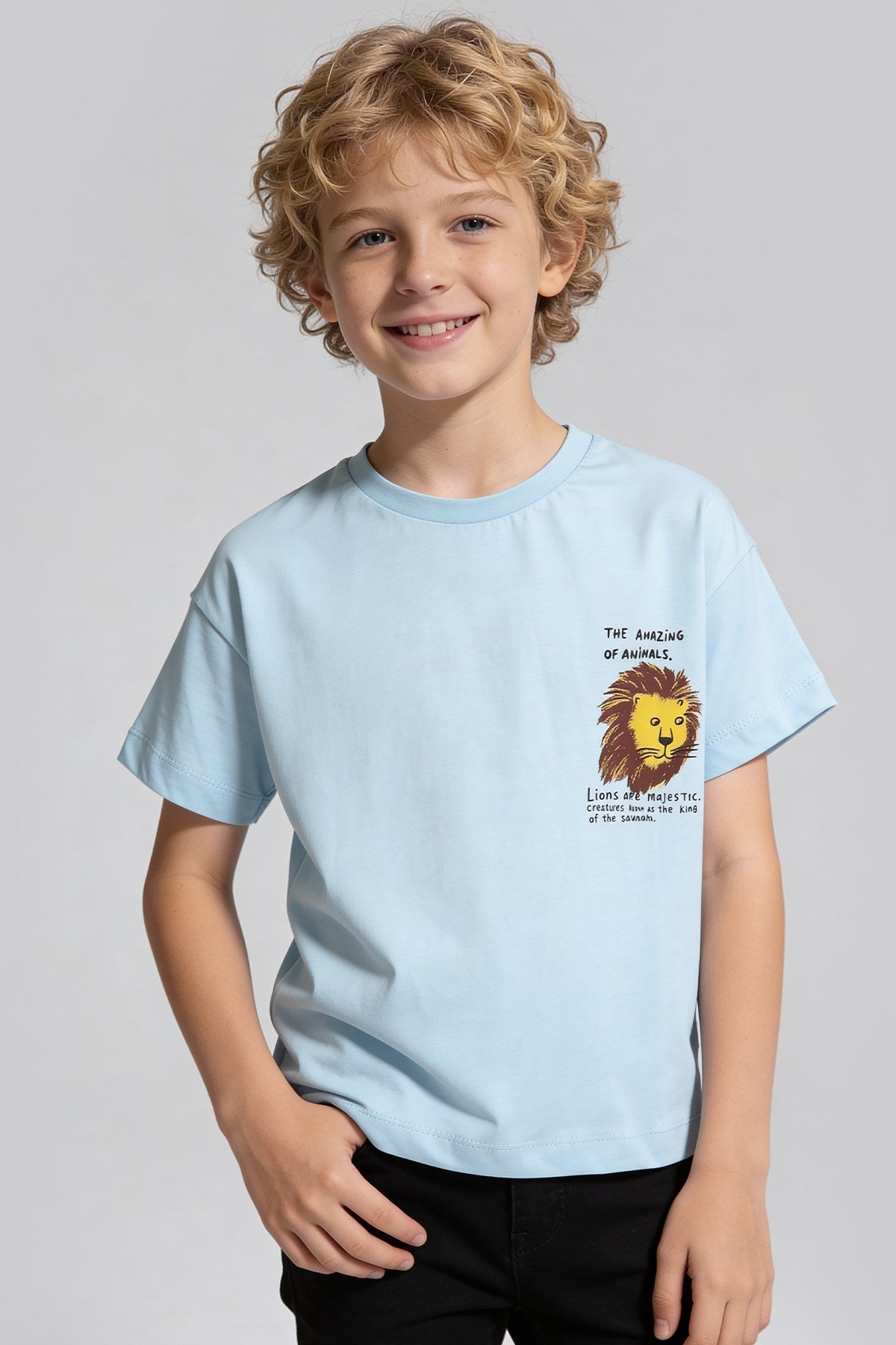 TRICOU 7-10 ANI TESATURA G-896 - Albastru
