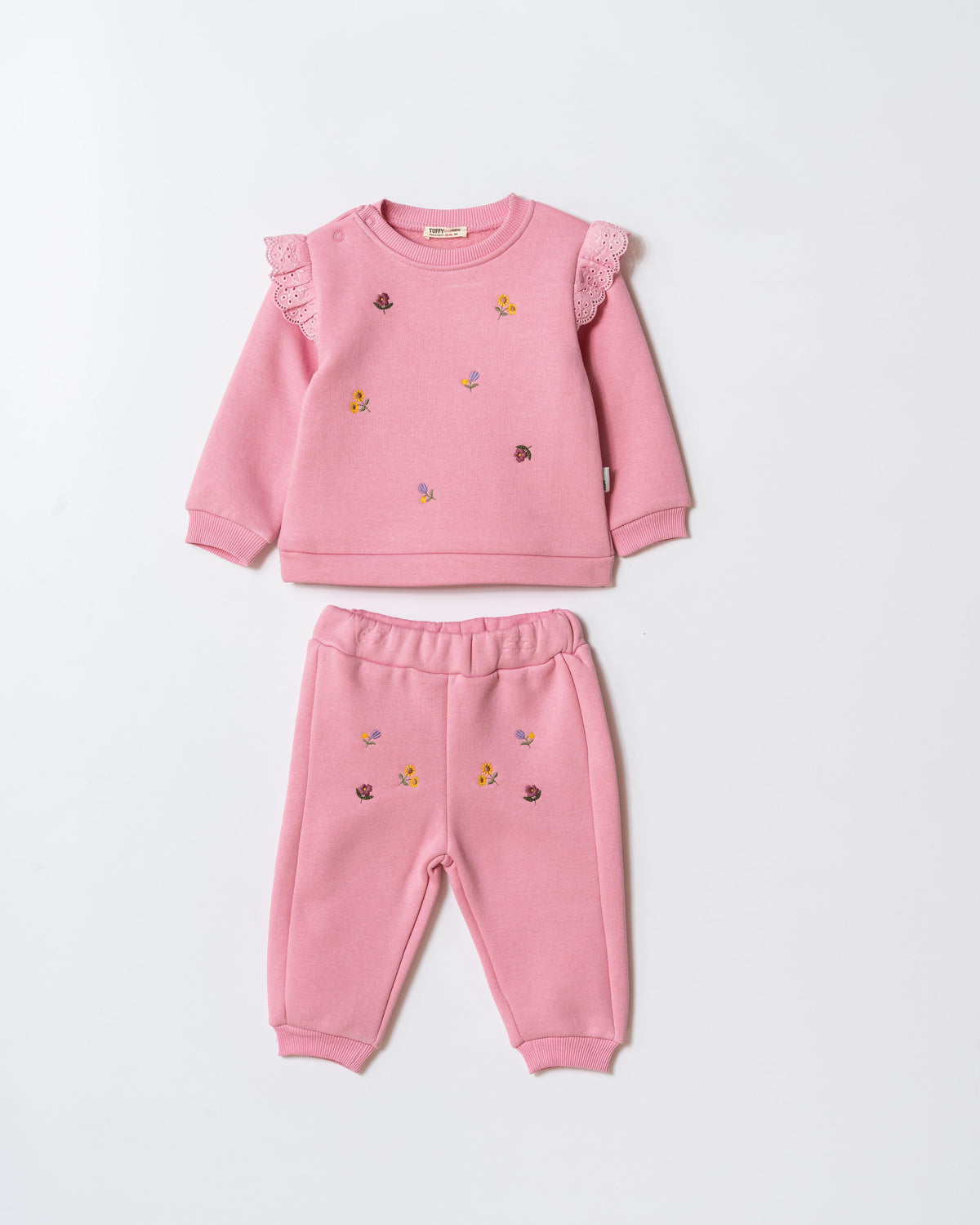 Tuffy Set Costum Jogging Bebe Copilă Tematic Grădină Flori-02005 - Biscuit