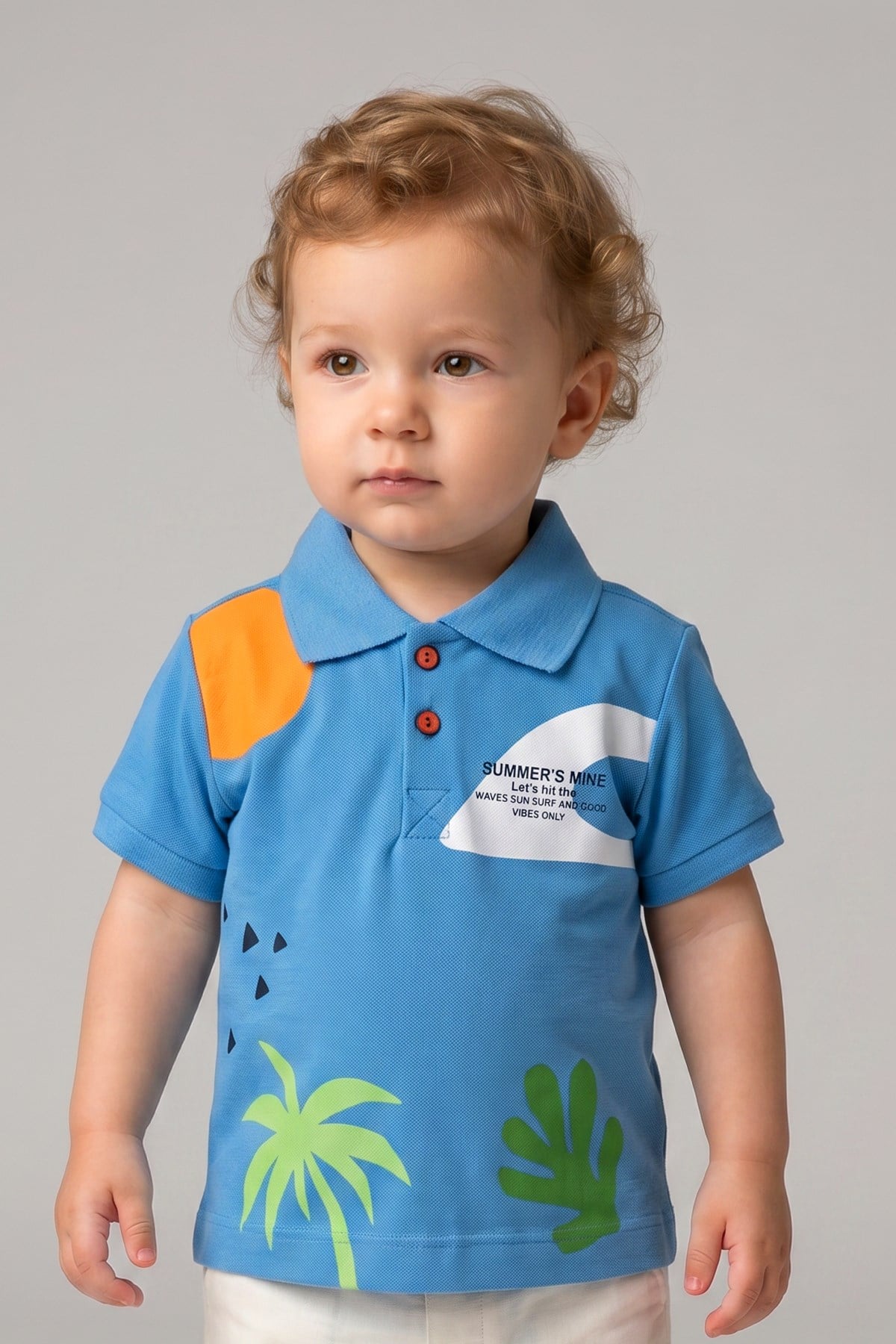 Tuffy Tricou Baieti Bebeluși Lacost-127 - Gri