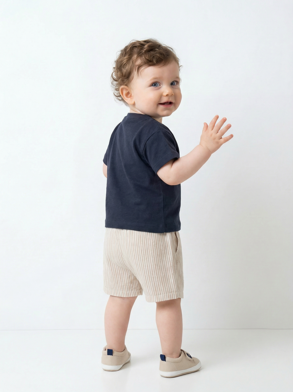Tuffy Compleu Băieți Tesatura Tricot-6026 - Bej