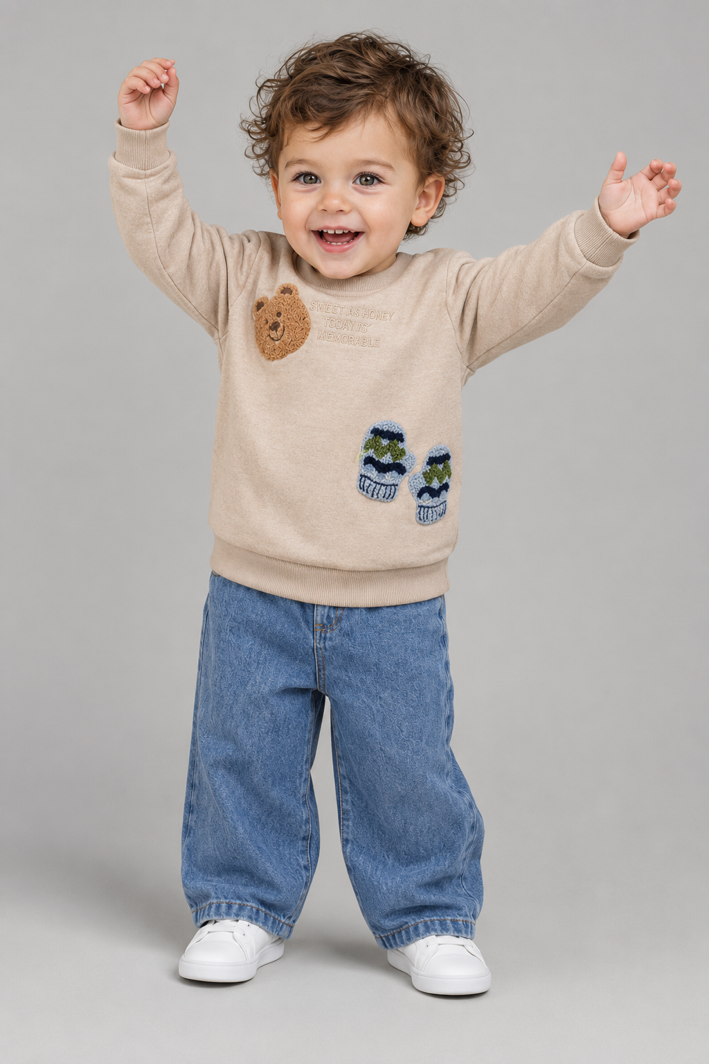 Tuffy Snowball Tema Baietel Bluza - 065 - Bej
