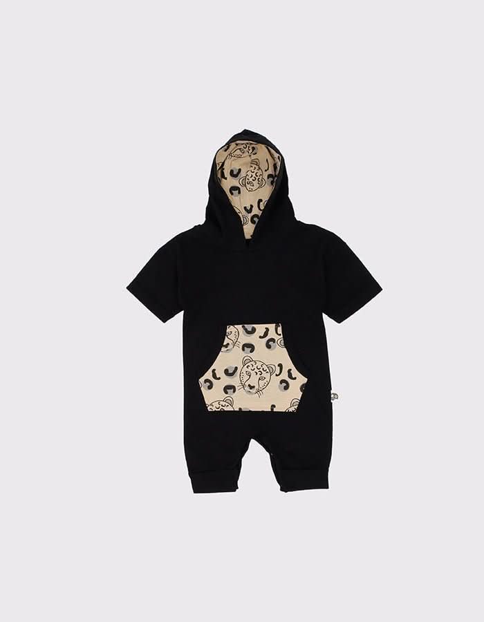 Bebek Unisex Organik Pamuklu Kapüşonlu Tulum | 6 Ay–4 Yaş | RG Brand | RG213 - EKRU