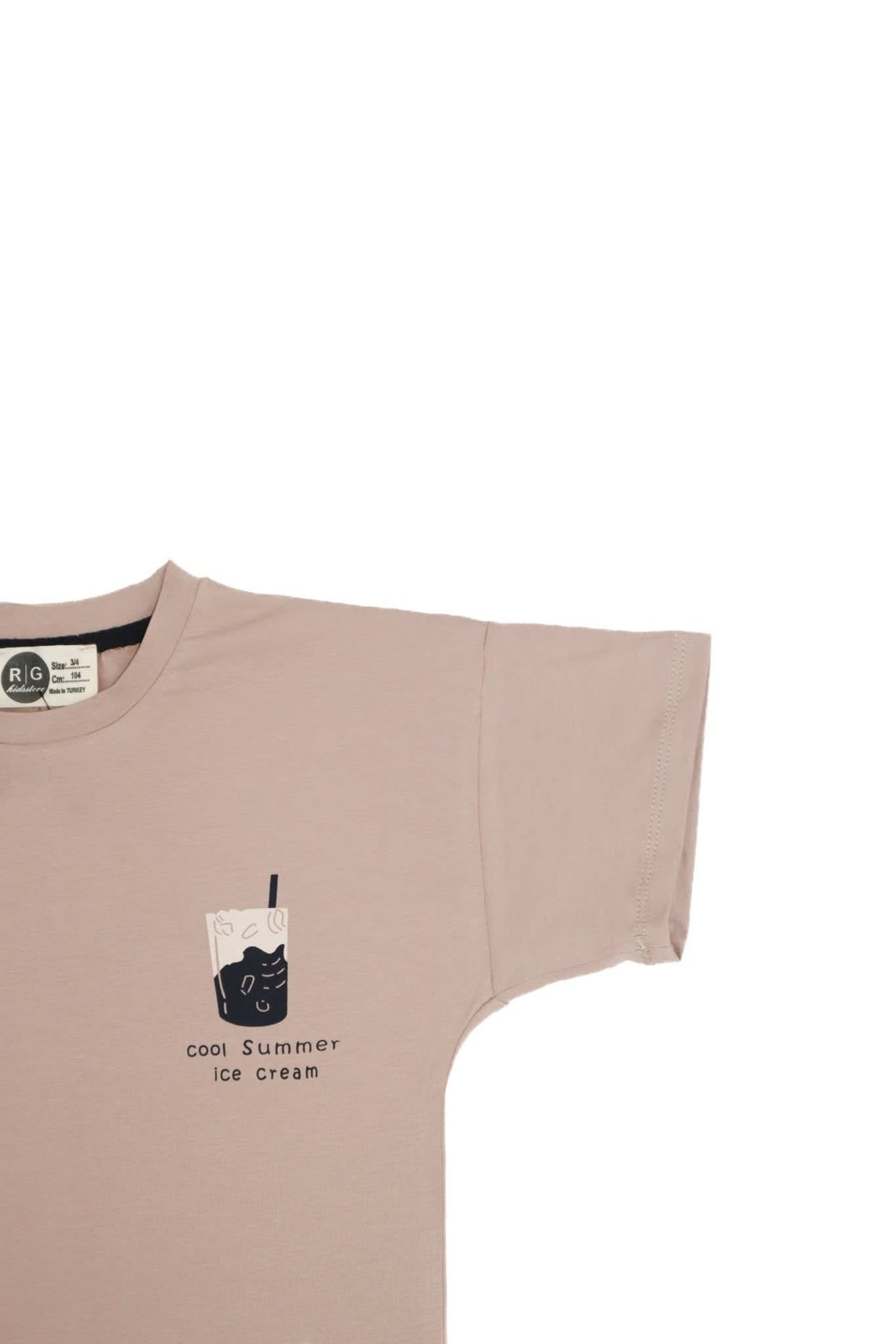 Unisex Çocuk %100 Pamuk Tişört Şort Takımı | 3–9 Yaş | RG Brand | RG1559 - MAVİ