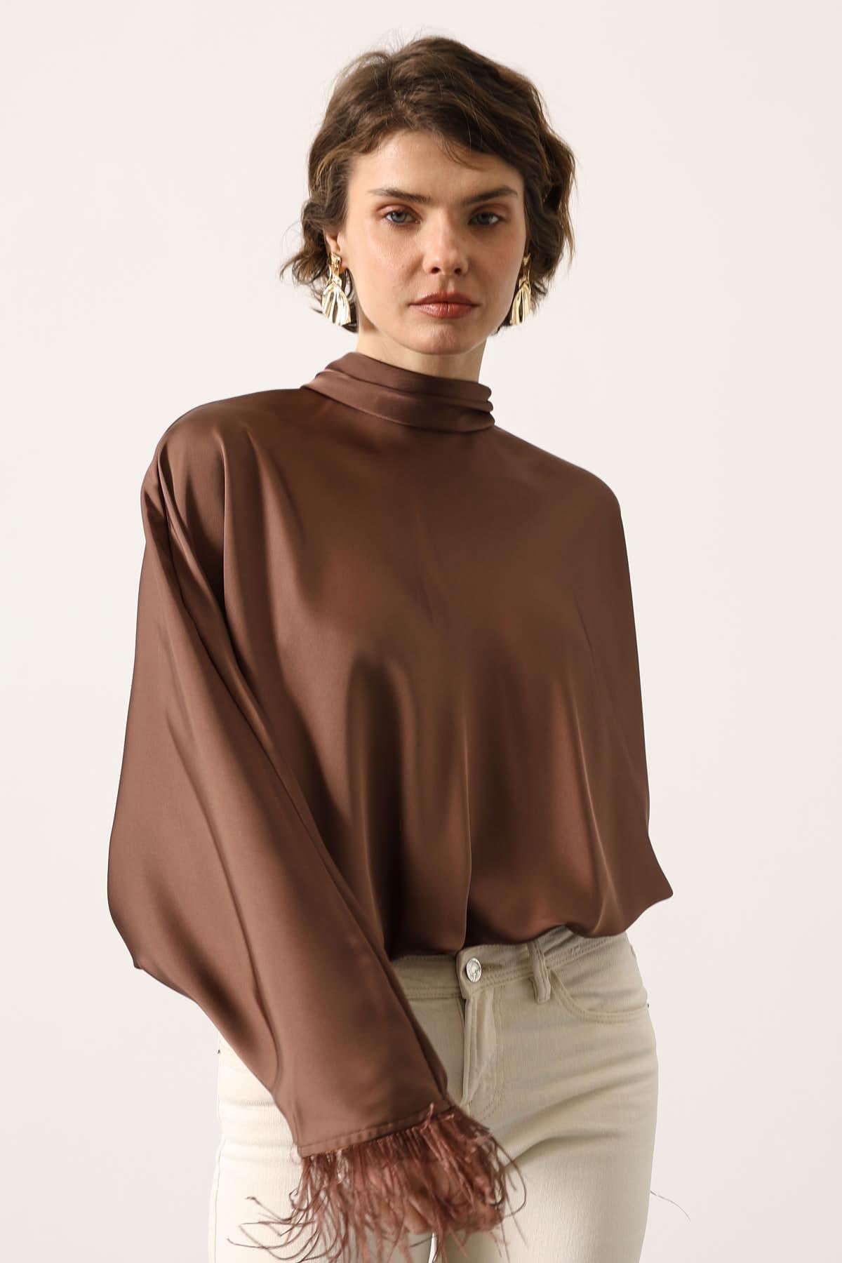 BLUZA CU LEGARE ACASĂ - Maro