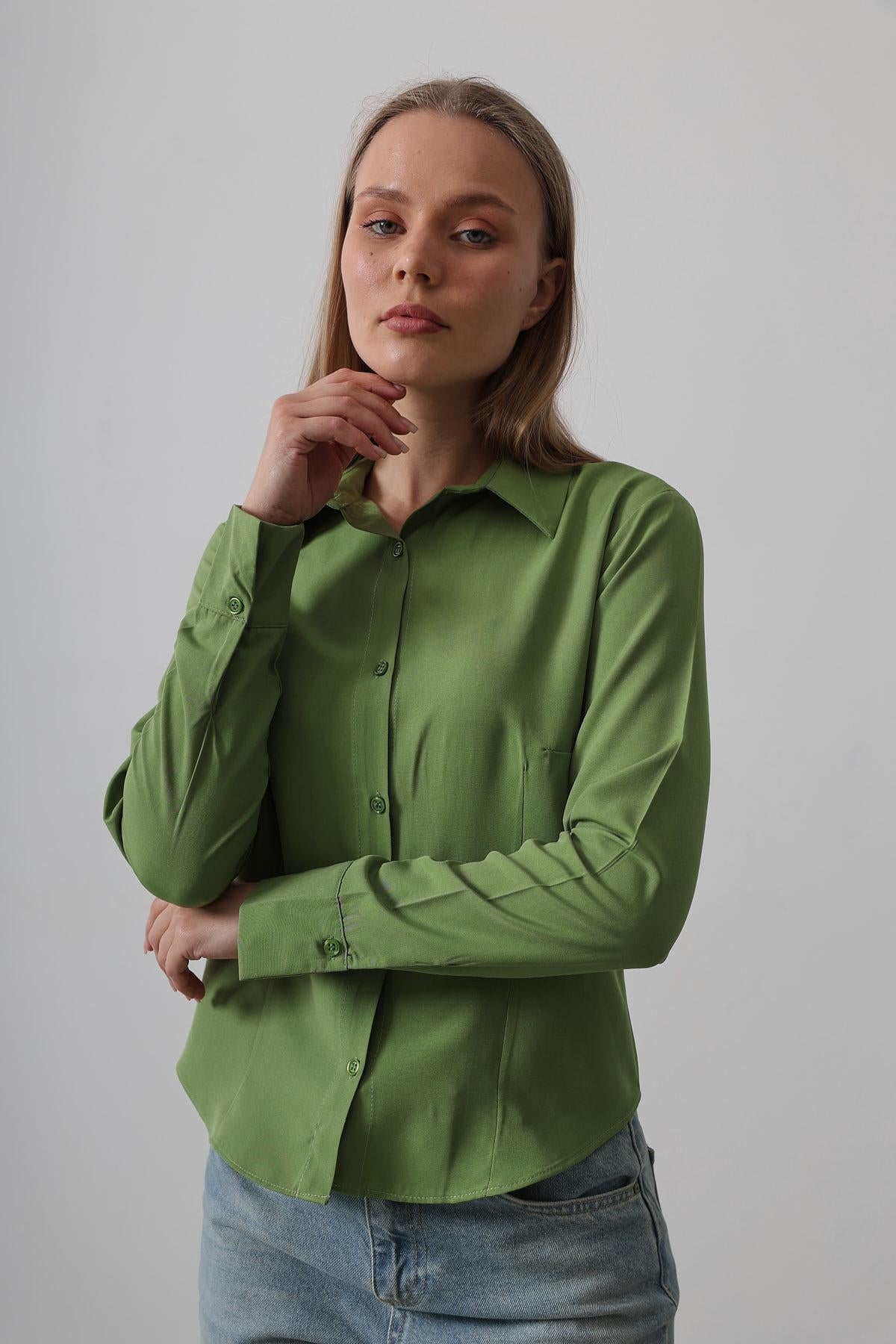 Cămașă Basic - Verde Vernil