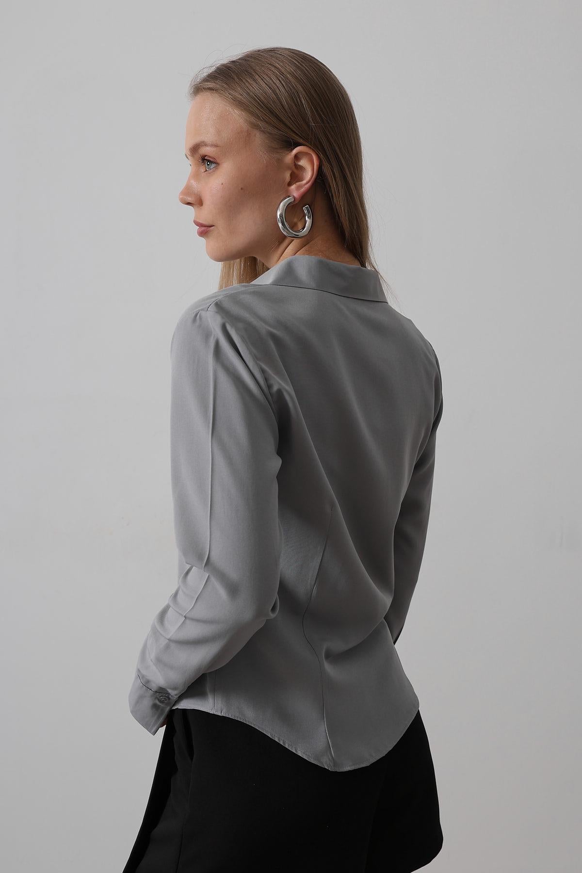 Cămașă Basic - Gri