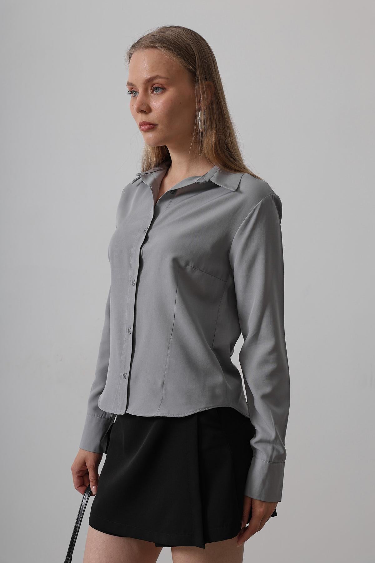 Cămașă Basic - Gri