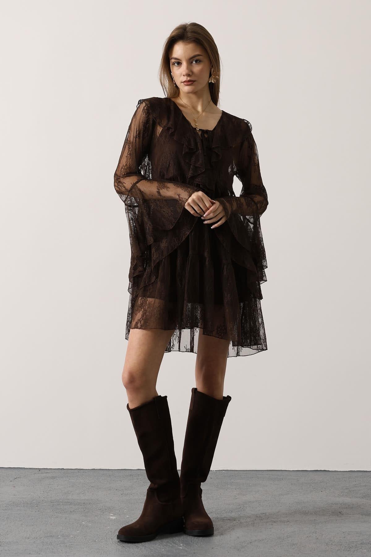 ROCHIE DIN DANTELĂ - Maro