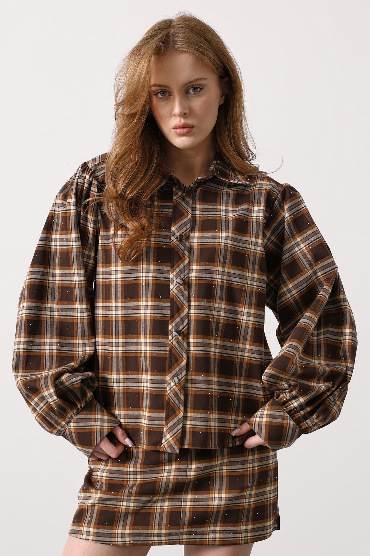 BLUZA ECOZALÁ CU VOLANE - MARO-BEJ