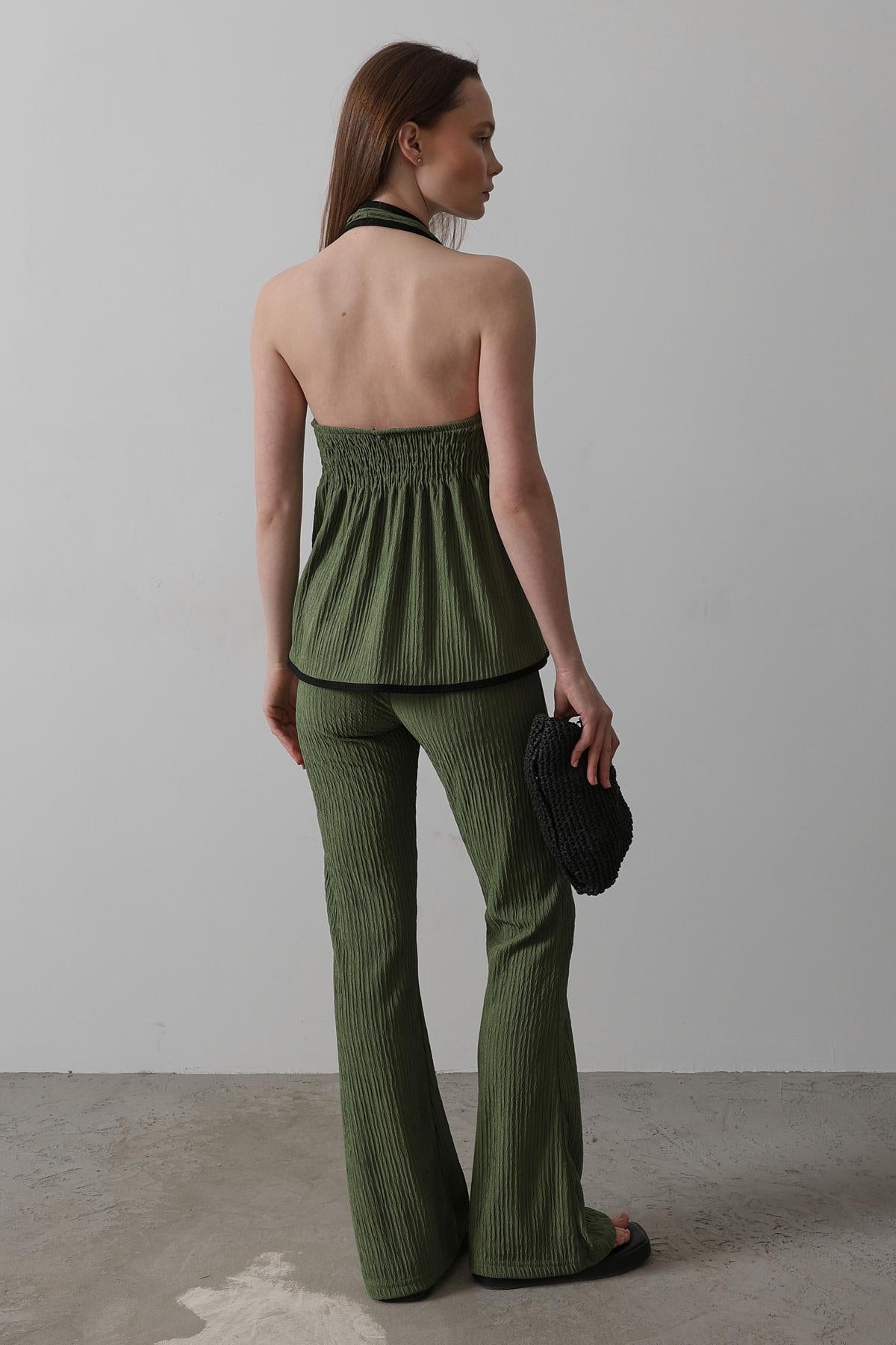 Set Tricot cu Detaliu Fundă - Cachi