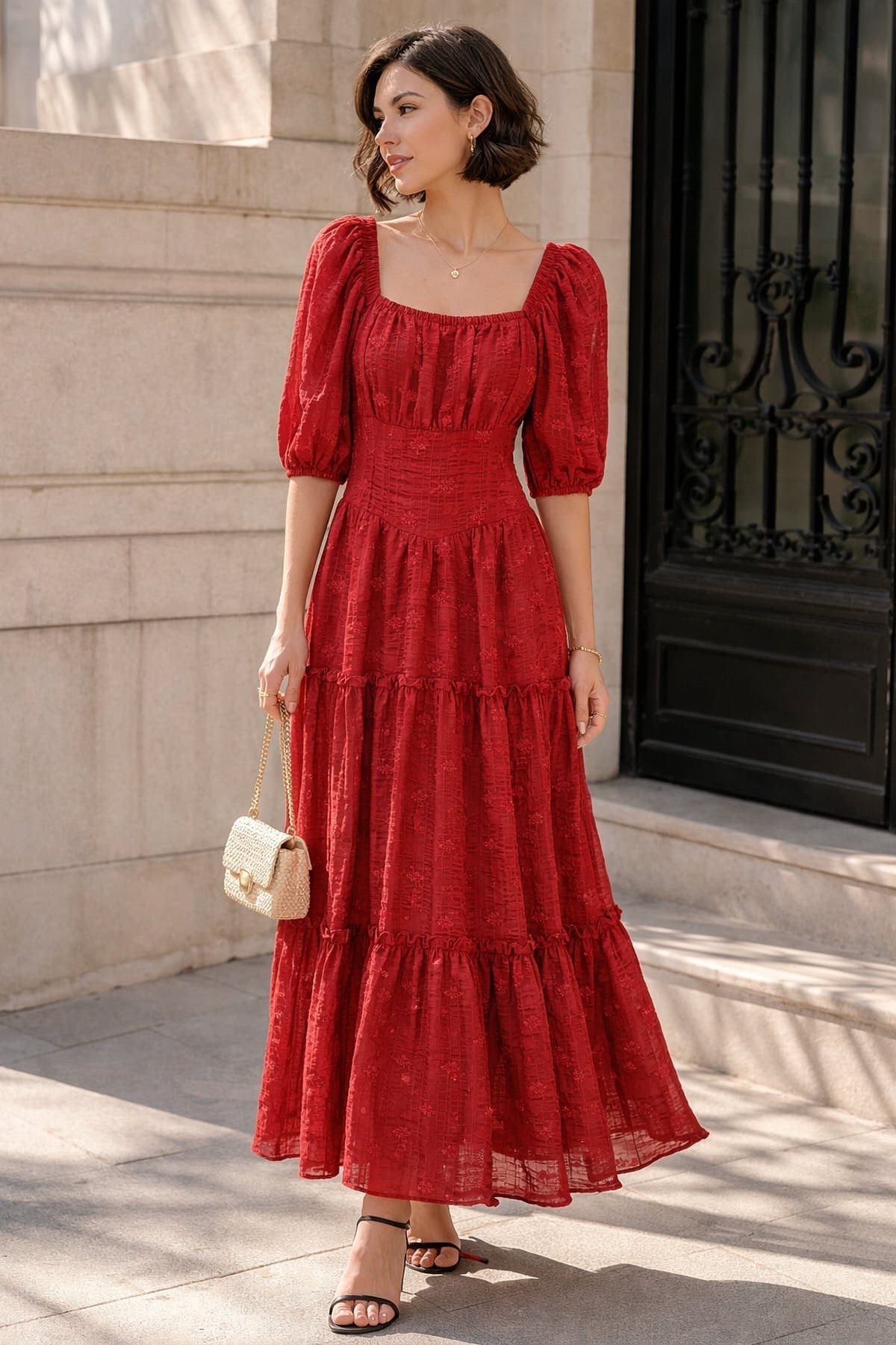 ROCHIE PUFATĂ - Bordo