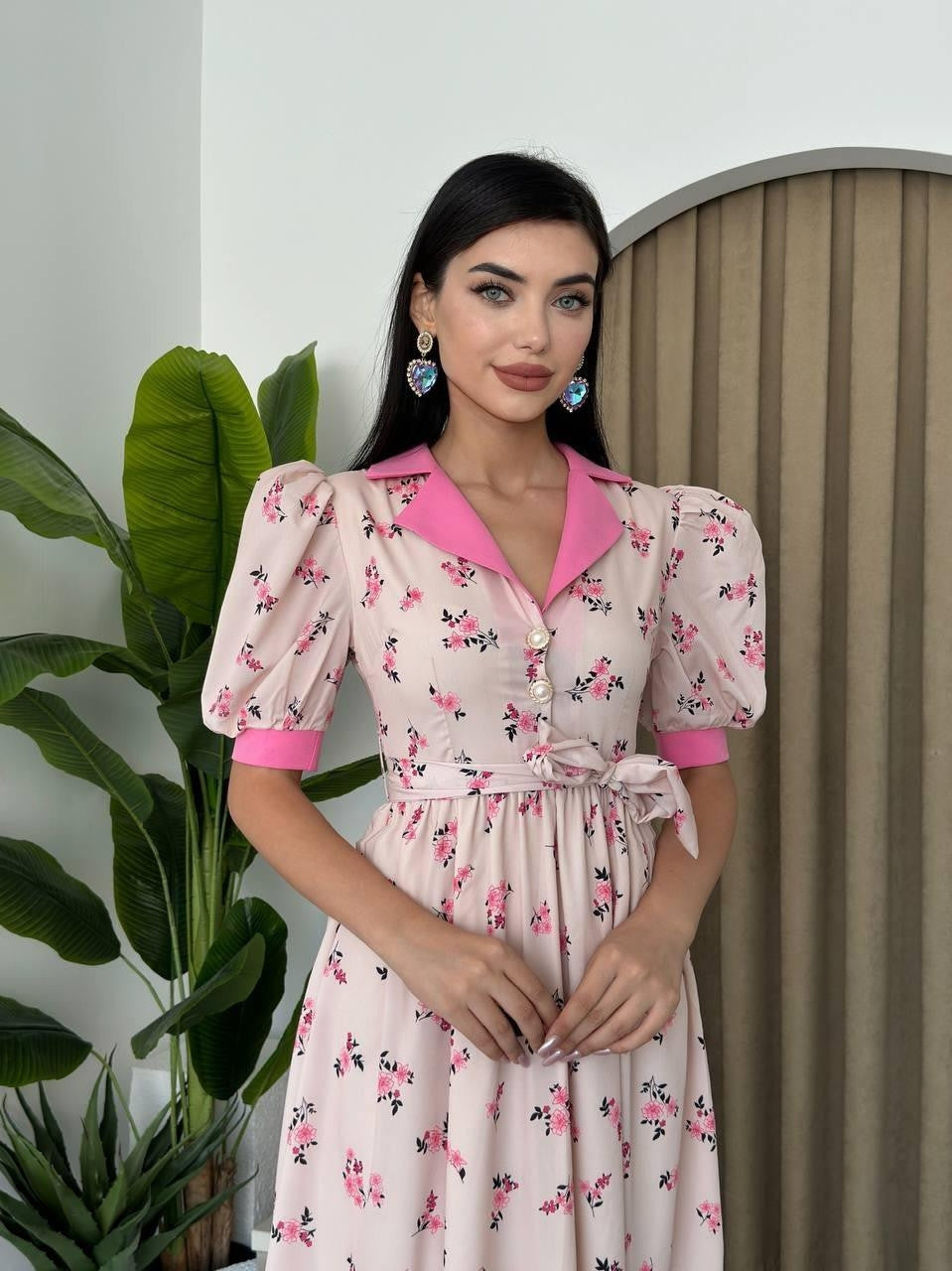 Rochie Midi Vesoul cu guler tip cămașă
