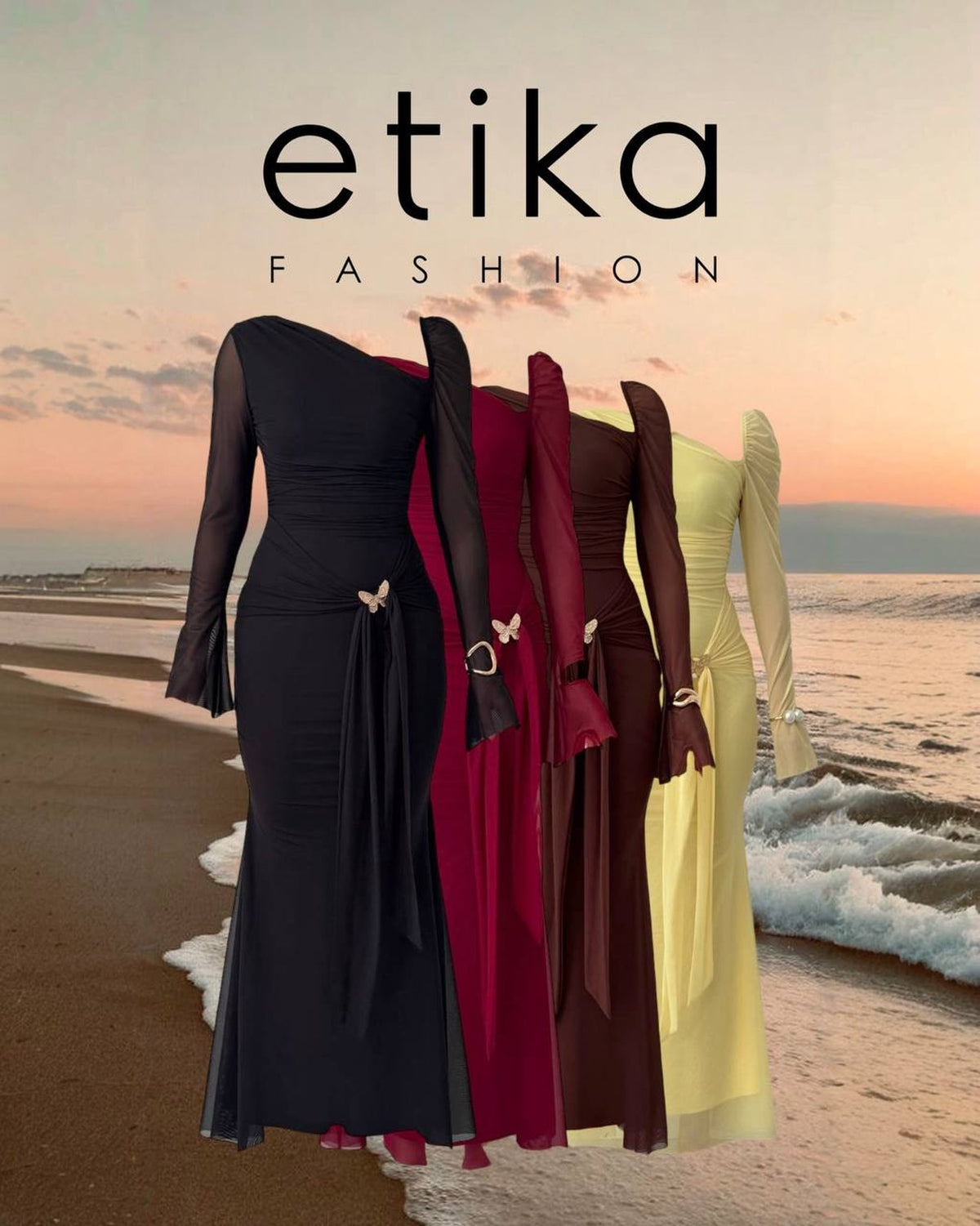 Vesso Broş Detaylı Elbise
