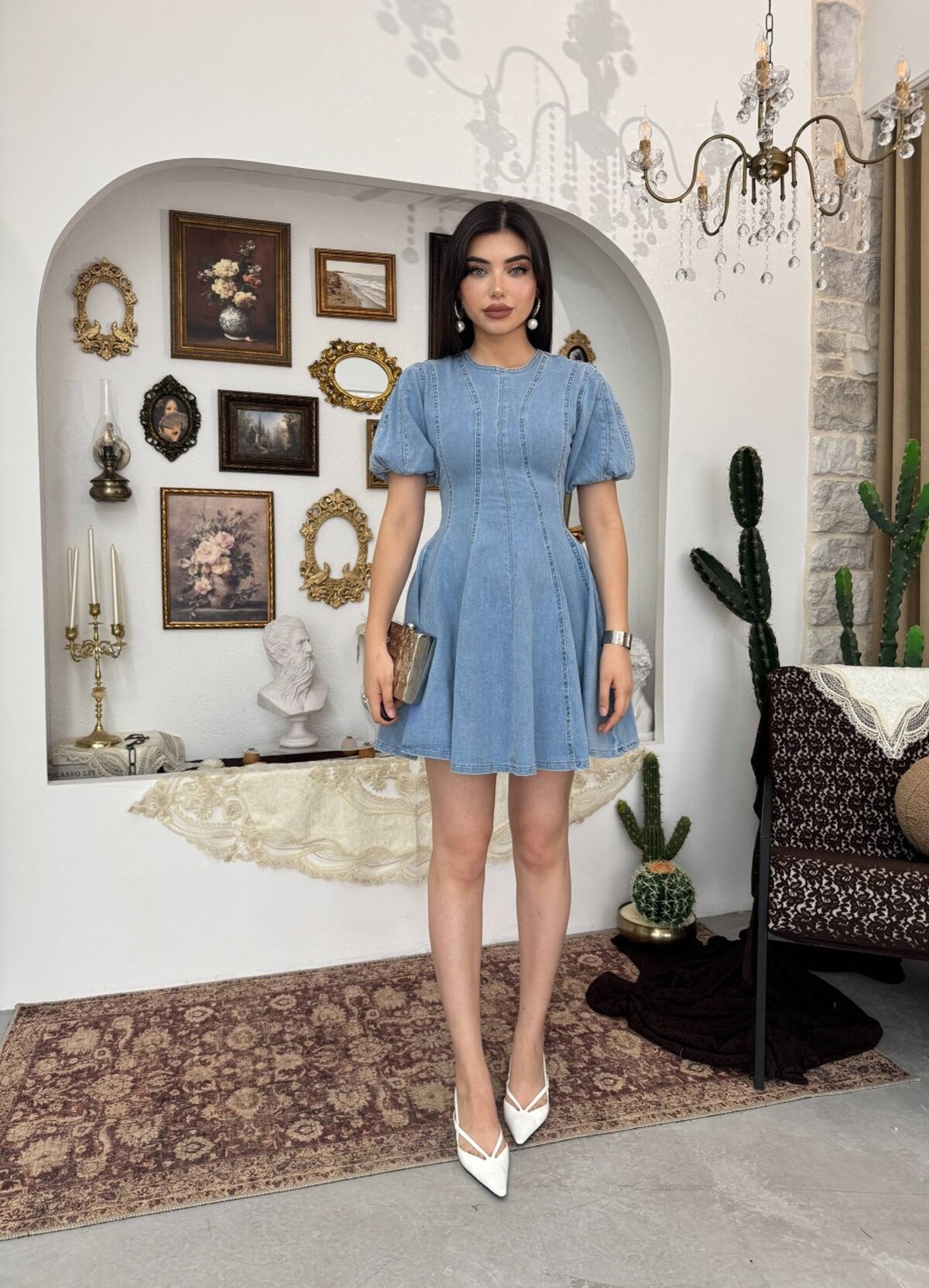 Viva Denim Elbise