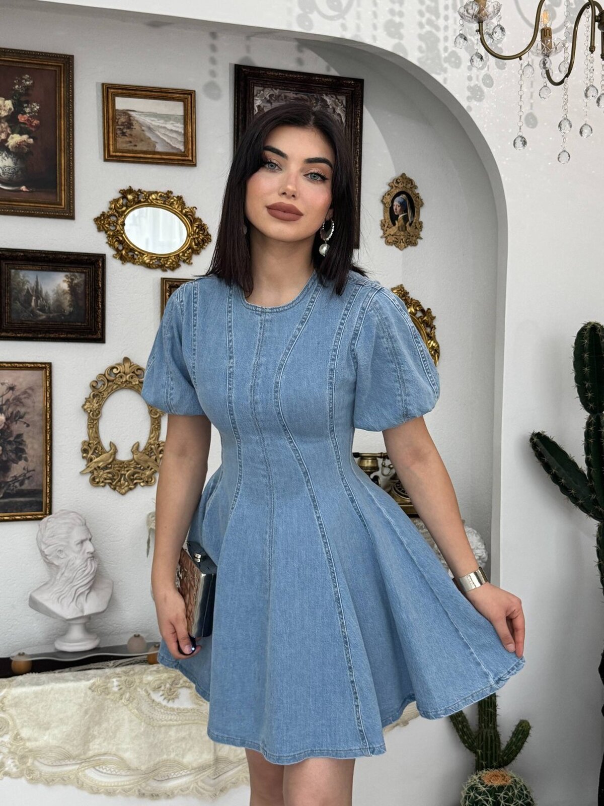 Viva Denim Elbise